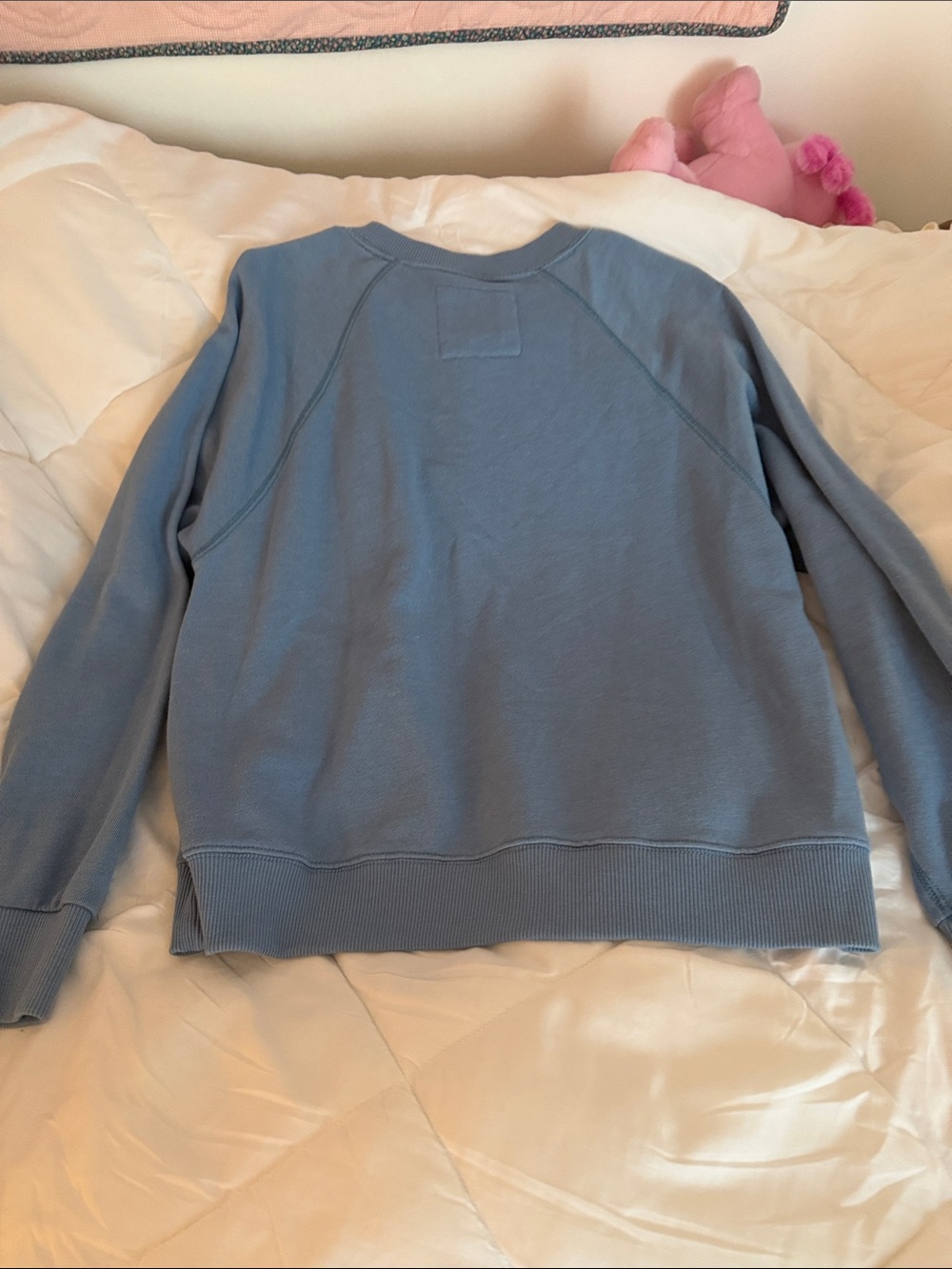 American Eagle Light Blue Knit Sweatshirt - Picture 3 of 5